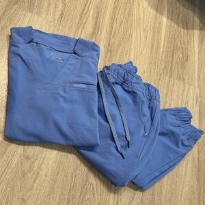 Jaanuu Women’s Scrub Set - Ceil Blue